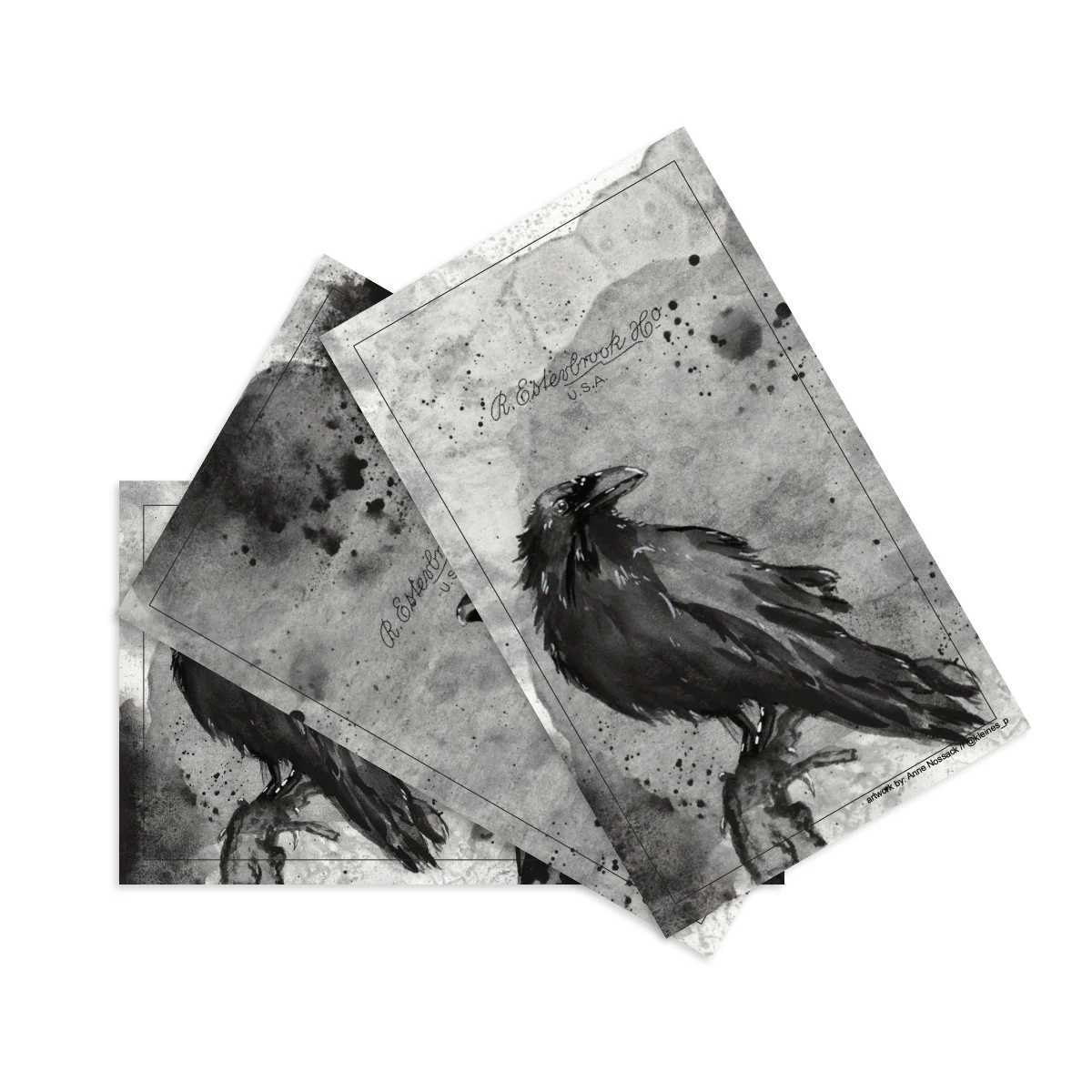 Raven-Themed Blotter Paper